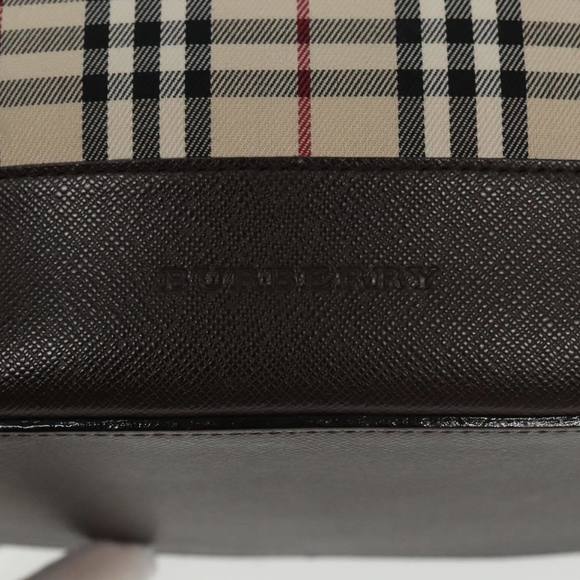 BURBERRY Nova Check Tote Bag Canvas Beige Brown Auth ki5135 - Picture 14 of 16